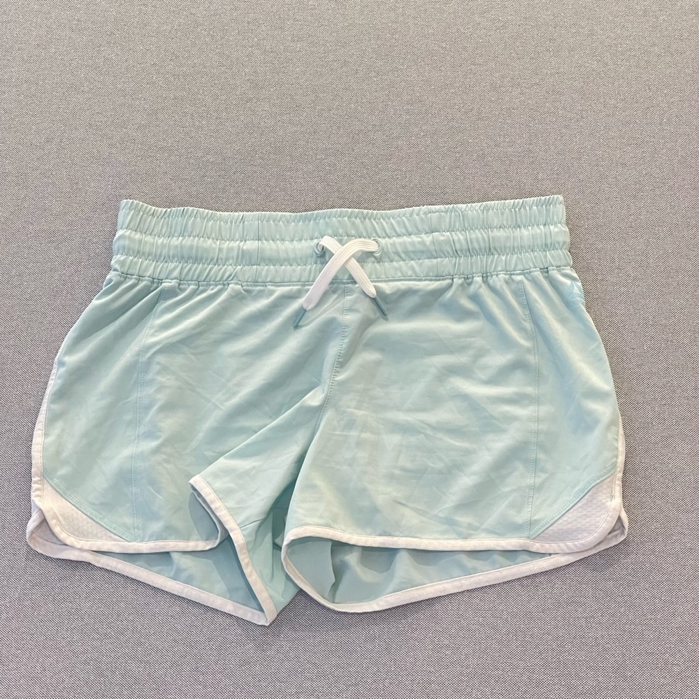 Reebok Women’s Athletic Running Shorts‎ Light Blue Drawstring Size L